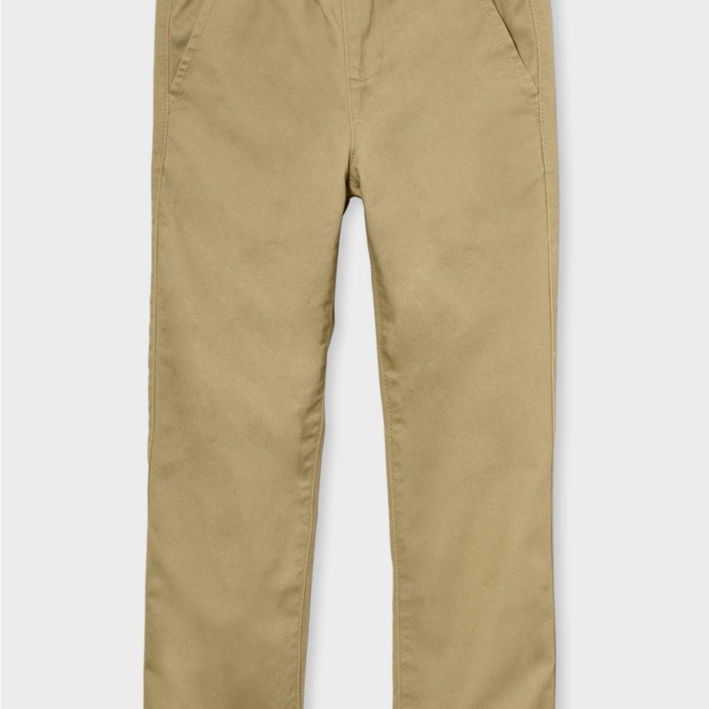 The Children’s Place Boys Uniform Stretch Pull On Relaxed Chino Pants - Tan